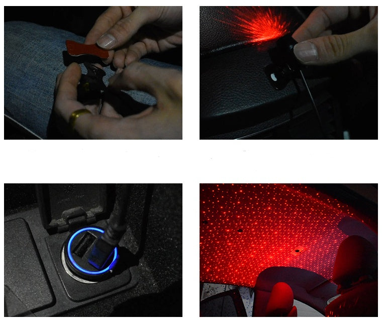 Car music sound control decorative lights
