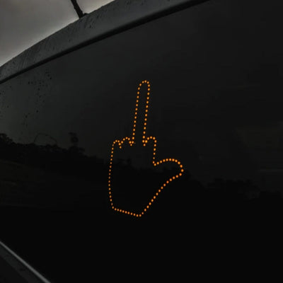 Car Finger Light With Remote Road Rage Signs