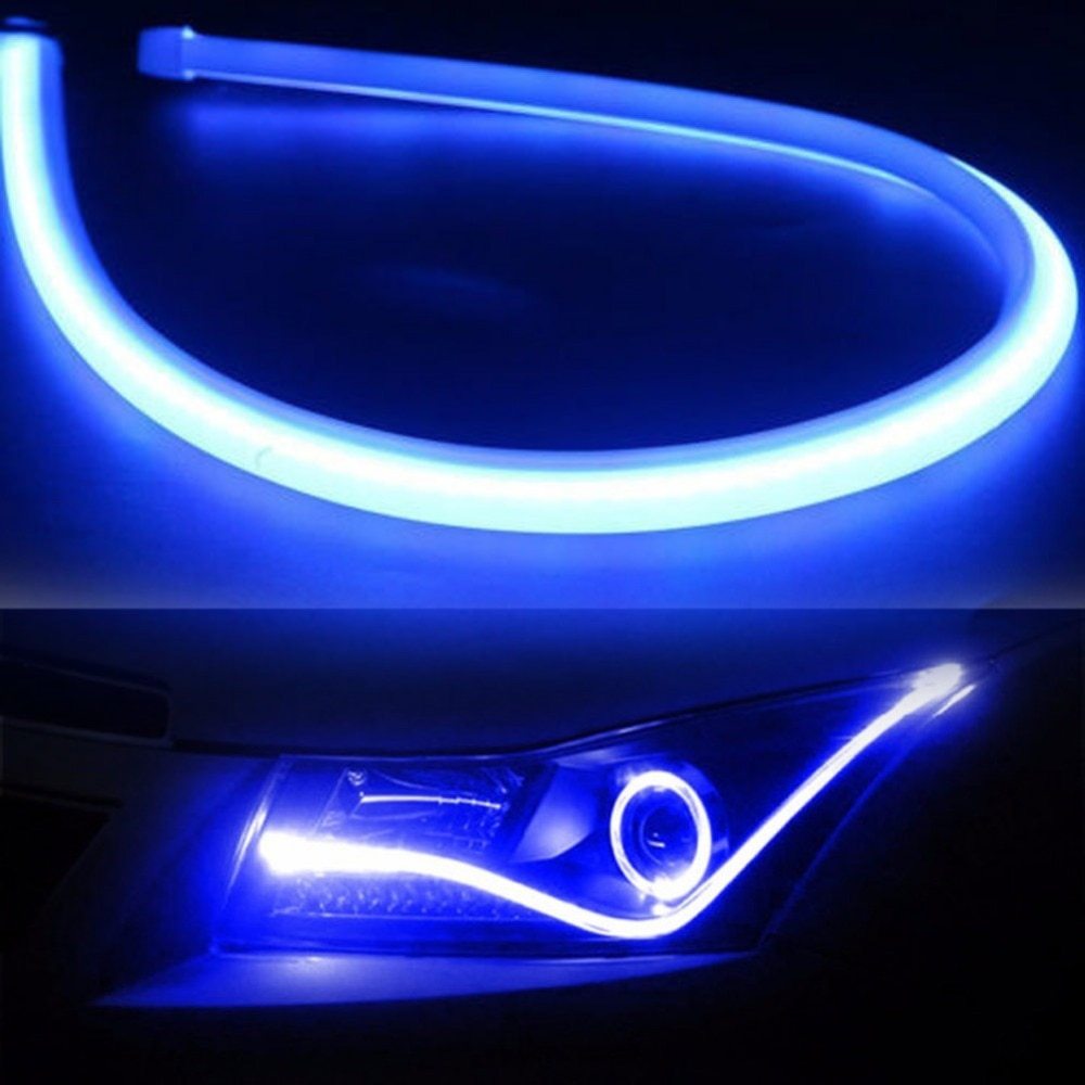 2Pcs 45cm 60cm Flexible Car Soft Tube LED