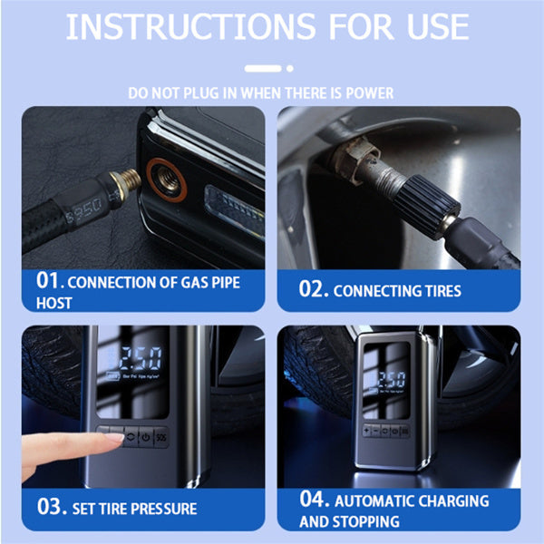 Mini Tire Inflator - Tire Car Air Compressor