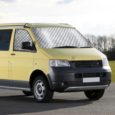 Front Windscreen Cover For VW T5 T6 Internal Thermal Window Blinds Sunshade Set